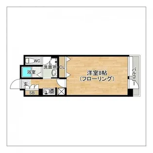 フリュウゲル21【7階】の間取り