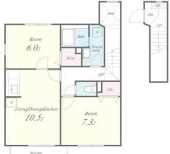サニープレイス【2階】の間取り