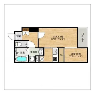 リアンレガーロ平尾ステーションIII【4階】の間取り