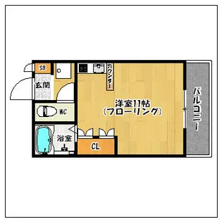 アークトレード太宰府【311号室】の間取り