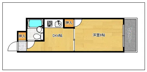 レジデンス連歌屋【305号室】の間取り