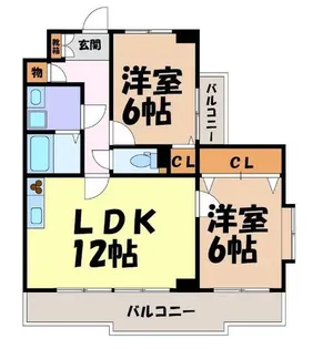レジデンス代官町スクエア【2階】の間取り