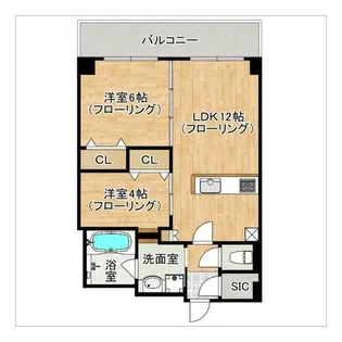 Hakata Station South【4階】の間取り
