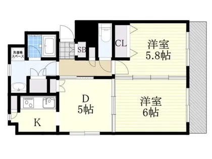 Zio Ⅴ玉造(ジオファイブ玉造)【4階】の間取り