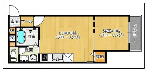 Branche春日原【305号室】の間取り