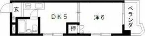 ビラ三秀中山【5階】の間取り