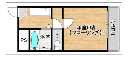 テングッド祖原パーク【403号室】の間取り