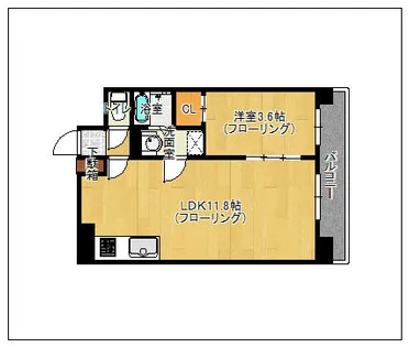 LIBTH千代【7階】の間取り