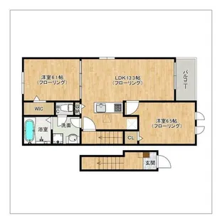 パディ ハウス III【204号室】の間取り