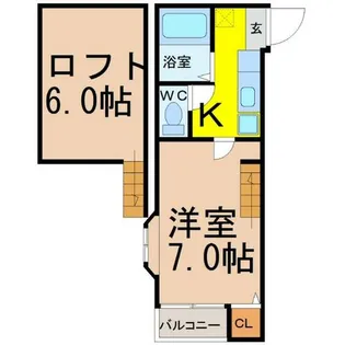 愛知県名古屋市天白区道明町【アパート】の間取り