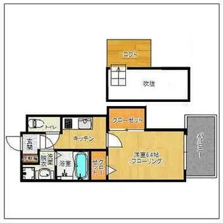 ヴィスティス01天神南【902号室】の間取り