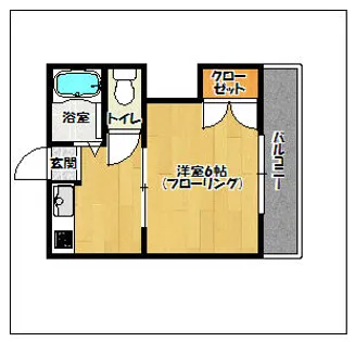 ピナクル高砂【202号室】の間取り