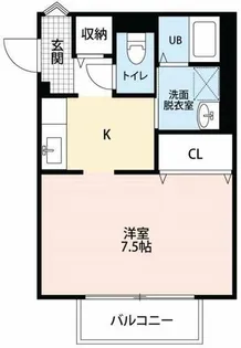 ジュネスブライトンB【101号室】の間取り