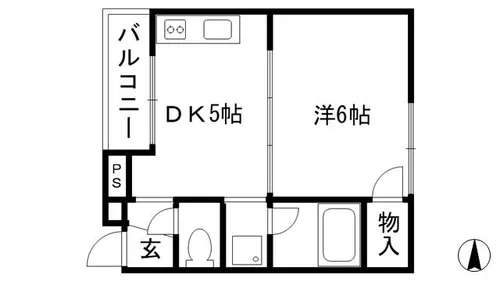 京都府京都市上京区新白水丸町【マンション】の間取り