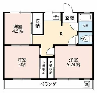 能見ハイツ【1階】の間取り