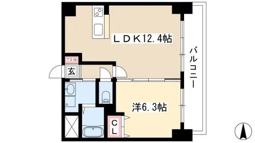 Flos北山王【0403号室】の間取り