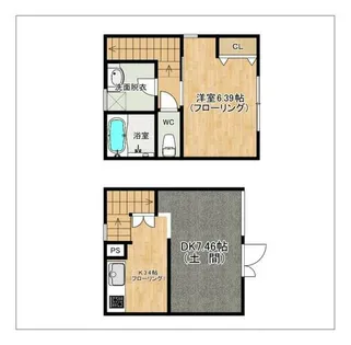 アーバンテラスV B棟【B101号室】の間取り