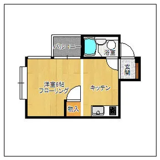パルム渡辺通り【203号室】の間取り