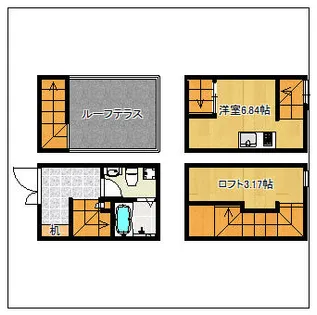 ガレット空港前Ⅱ【1階】の間取り