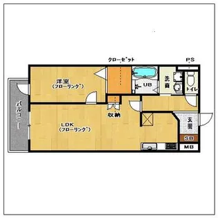 ブランドール山王【3階】の間取り