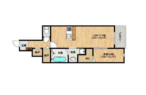 プロニティ博多【1階】の間取り