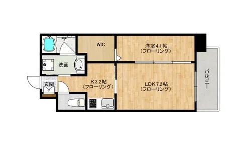 エンクレスト博多Belle【2階】の間取り