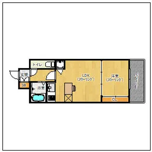 エステートモア・天神サクセス【11階】の間取り