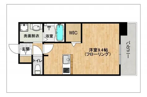 エンクレスト香椎駅前【604号室】の間取り