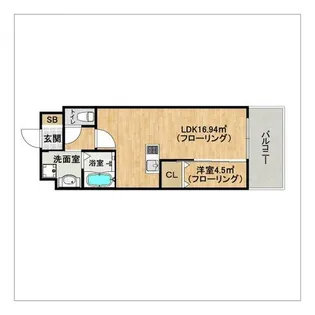 LIFEFIELD国際空港前【5階】の間取り