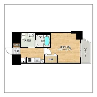 エステムコート博多駅前アヴェール【13階】の間取り