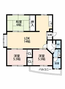 グラン菱池【305号室】の間取り
