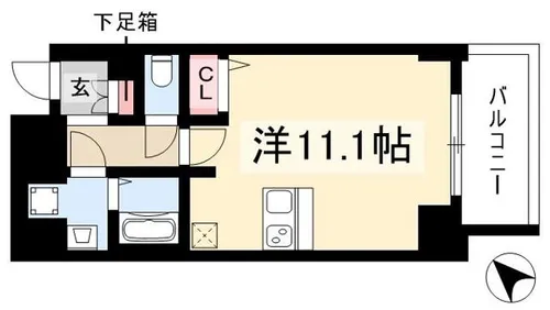 プレサンス鶴舞公園セラヴィ【13階】の間取り