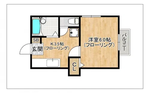 パピオヒルズ【2階】の間取り