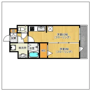 モダンパラッツォ博多sur【11階】の間取り