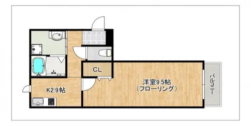 CASA白金【2階】の間取り