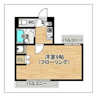 グリーン筥松【107号室】の間取り