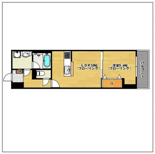 ラフィーネ大手門【3階】の間取り