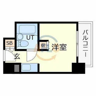 アーバンエース上本町パル【3階】の間取り