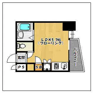 博多祇園エクセル43【201号室】の間取り