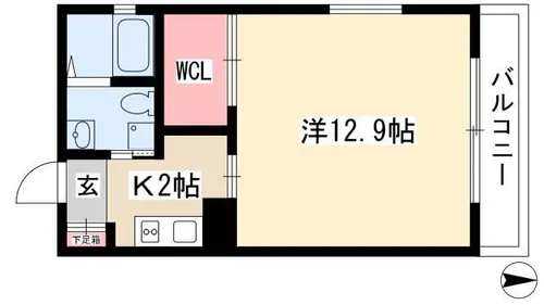 リバーフロントレジデンス【0201号室】の間取り