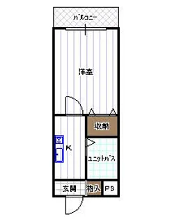 ドリーム萱島【301号室】の間取り