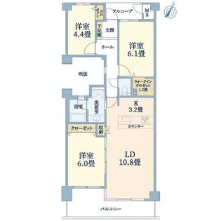 パーク・ハイム芦屋呉川町【2階】の間取り