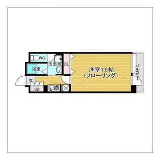 フリュウゲル21【11階】の間取り