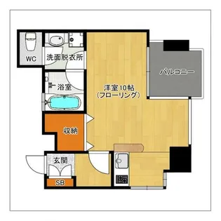 フィットけやき【305号室】の間取り