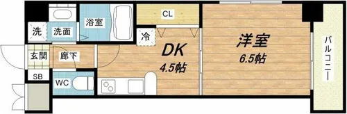 プレジオ中之島【2階】の間取り