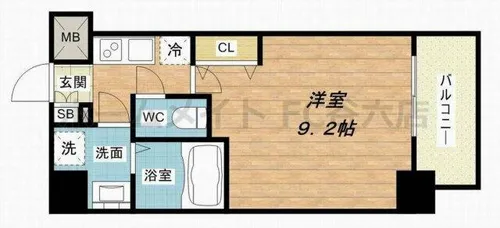 メインステージ心斎橋EAST【12階】の間取り