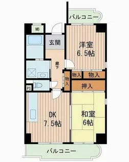 加島フラット【7階】の間取り