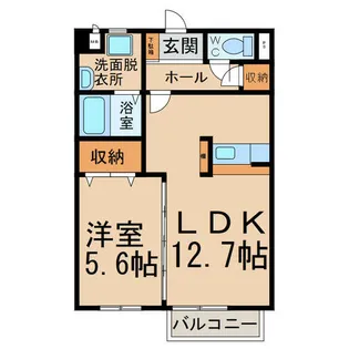 アメージングA・B【2階】の間取り