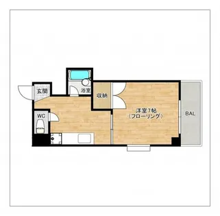 ロイヤルパレス片江【2階】の間取り