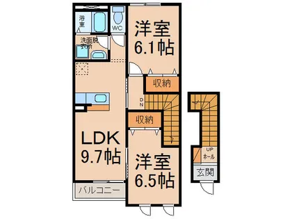 ローズヒル【2階】の間取り